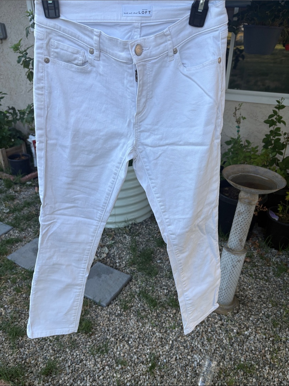 LOFT White Modern Skinny Jeans
